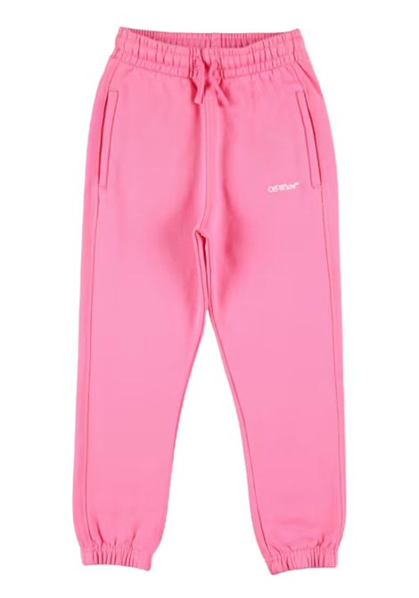 Pantalone bambina fucsia in cotone OFF WHITE | CH001F5F0033201J1/MAFUCSIA